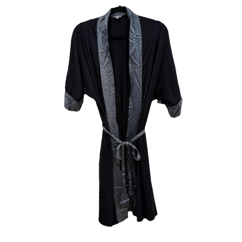 Women PJ Harlow Shala Robe Size Xs/small Black